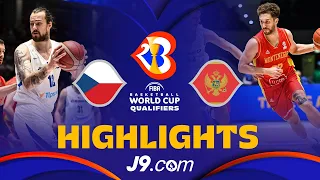 🇨🇿 Czech Republic vs 🇲🇪 Montenegro | Basketball Highlights - #FIBAWC 2023 European Qualifiers