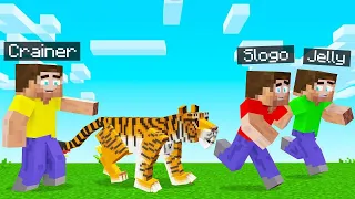 I UNLEASHED A WILD TIGER On My Friends! (Minecraft Mod)