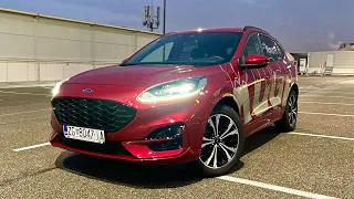 New Ford KUGA 2021 at night - LED lights, ambient lights & DIGITAL cockpit demonstration (ST-Line)