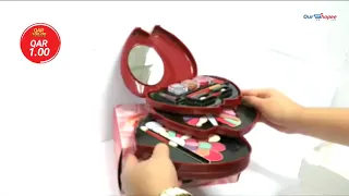 Kmes Heart Shape Shiny Eyeshadow Makeup Kit Cosmetic Sets, 1 QAR