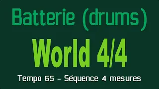 Batterie world (drums) Tempo 65