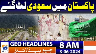 Saudi authorities begin crackdown on unauthorised Hajj pilgrims | Geo News 8 AM Headlines | 3 June