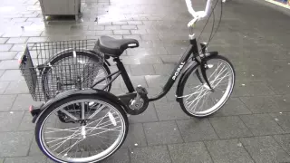 Popal Volwassen Driewieler fiets 24 inch Zwart