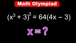 Math Olympiad | Nice Algebra Equation | Find the value of x = ?