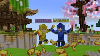 TEAM UP Enemy MATTSUN & Tyler Banks in BedWars - BlockmanGo | Youtuber Team up