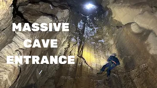 Huge Deep Pits in Utah Cave - Boomerang Cave