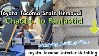 Chaotic to Fantastic! Toyota Tacoma Truck Interior Detailing | Satisfying Video