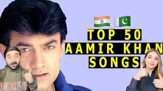 Pak reacts on top 50 songs of amir khan 🇵🇰🇮🇳