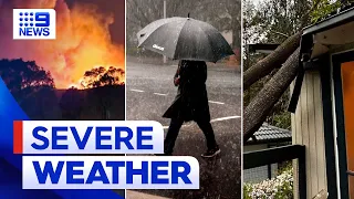 Victorians warned to brace for more severe weather to come | 9 News Australia