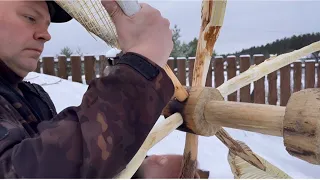 Dugout Shelter. Building of an autonomous house. DIY wind generator