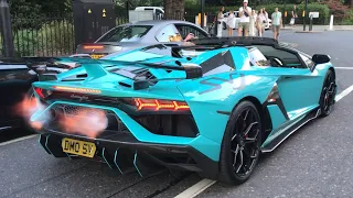 Supercars In London July 2022 Sound & Accelerations | SVJ, 812SF Novitec, Murcielago, SV, 812 GTS, &