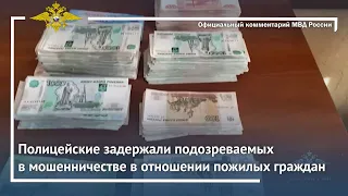 Ирина Волк: Полицейские задержали подозреваемых в мошенничестве в отношении пожилых граждан