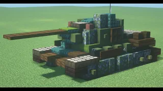 Minecraft: T-34-85 (D-5T) Tutorial | Medium Tank 1.5:1 Scale
