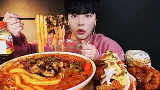 ENG SUB)Burning Malatang with Heaps of Beef Brisket MUKBANG 🔥 (With Chicken, Guobaorou) Chinese Food