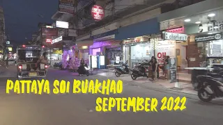 PATTAYA SOI BUAKHAO EVENING RIDE IN SEPTEMBER 2022 WITH ELECTRIC SCOOTER 4K 60 Fps