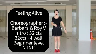 Feeling Alive line dance (Tutorial) 25/4/24