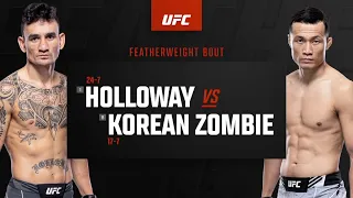 UFC Fight Night: Max Holloway vs The Korean Zombie Highlights