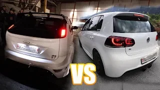 FORD FOCUS RS vs GOLF 6 R - SOUND BATTLE