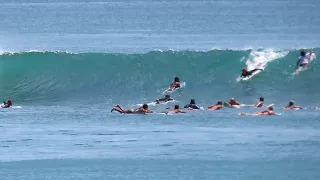 SURFING SUPER GLASSY WAVE - BINGIN BEACH BALI