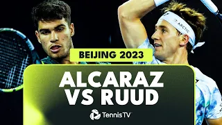 Carlos Alcaraz vs Casper Ruud INSANE Shotmaking | Beijing 2023 Highlights