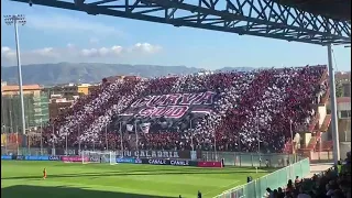 REGGINA-Cosenza 08/10/2022 magnifica coreografia della curva Sud