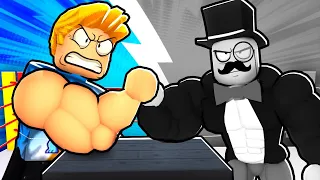 Traveling Back in Time in Roblox Arm Wrestle Simulator