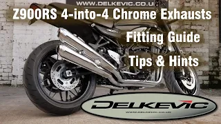 Fitting Guide Delkevic 4-into-4 Chrome System Kawasaki Z900RS and Cafe Racer