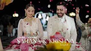 Sahana & Krishna - Wedding Teaser (4K) - Bangkok 2023 | DelhiVelvet | #ThaiTheKnot