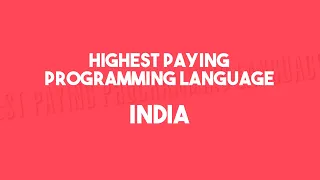 Highest paying programming languages 2021 in India. #Top10Asia #Top10ITjobs2021 #HighestPayingItJobs