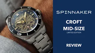 [REVIEW] CROFT Mid-Size Limited Edition | Skeleton Automatic | SP 5095 #spinnaker #croft #midsize