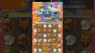 Pokemon Shuffle Mobile UX Stage 466 Metang ITEMLESS『ポケとる スマホ版』