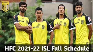 Hyderabad FC 2021-22 ISL Full Schedule // Hero Indian Super League.