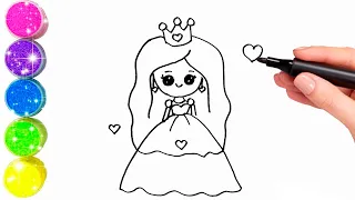 How to draw a cute princess
