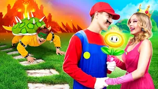 Princess Peach Is Missing! We Became Super Mario Bros & Saved The Princess