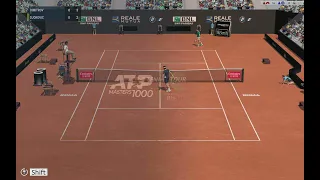 Full Ace Tennis Simulator: Dimitrov VS Djokovic (Rome)