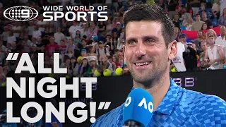 Novak can't get enough of playing at Rod Laver Arena - Australian Open 2023 | Wide World of Sports