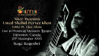 Raga Rageshri | Ustad Shahid Parvez Khan & Vijay Ghate | Live in Edmonton, Canada, 1995 | Remastered