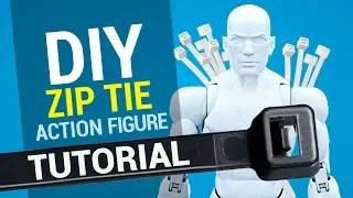 How to ZIP TIE 3D printed action figure - tutorial