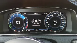 Volkswagen Golf 7 GTE 204 0-100 km/h acceleration