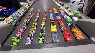 Disney Cars vs Mario and Friends Treadmill Race! 🔥 Pixar vs MarioKart