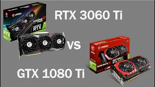 GTX 1080 Ti vs RTX 3060 Ti 12 Games Tested