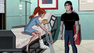 Gwen breaks her leg [Ben 10]