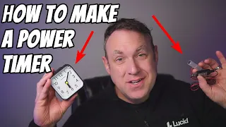 How to make a power cut off timer using an analog clock and USB battery (for blackouts or testing)