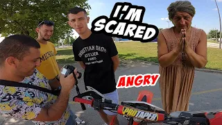 Stupid, Angry People VS Dirt Biker - Police Wanted Some Action