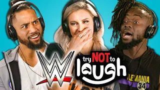 WWE Superstars React To Try Not To Laugh Challenge