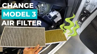 Complete Guide to change the 2021* Model 3/Y Cabin Air Filter in 10 minutes
