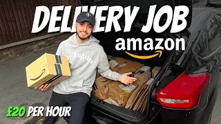 INTERNATIONAL STUDENT Life as an AMAZON DELIVERY DRIVER in ENGLAND, UK 🇬🇧 EARN up-to £20-25 per hour