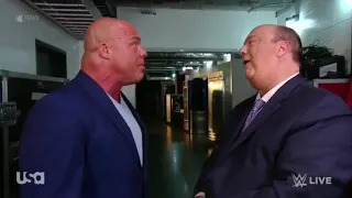 Kurt Angle And Paul Heyman on WWE Monday night raw Tonight