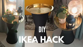 Create an Elegant Side Table with No Tools | IKEA Hack