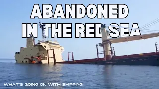 Analysis of MV Rubymar Abandoned, Adrift, and Sinking in the Red Sea after Houthi Attack